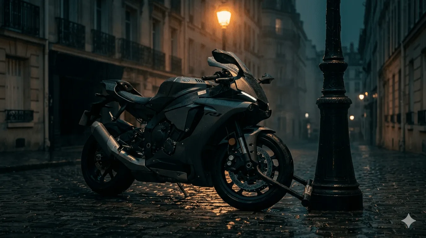 Vol de moto en ville prévention antivol traceur GPS ATMO LEASE